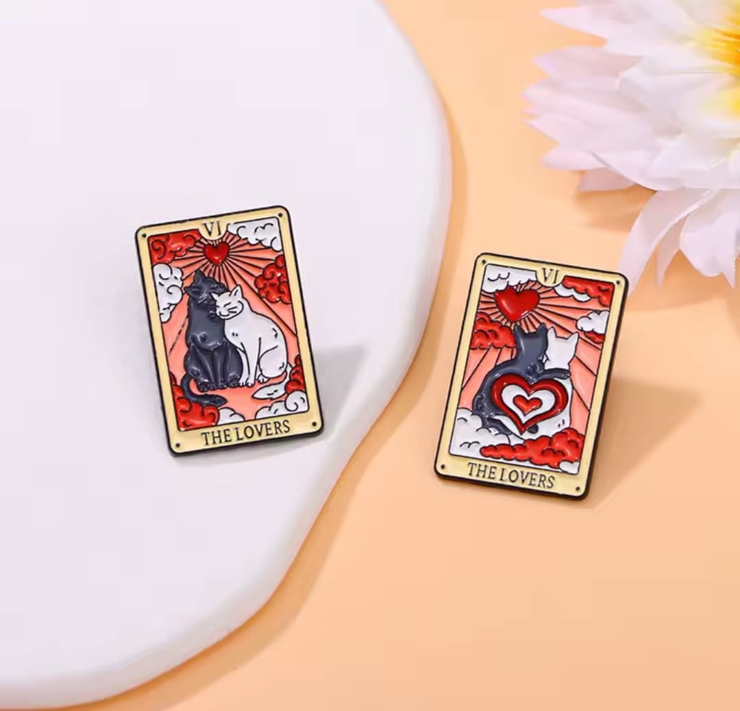 Paquete de broches Tarot gatuno